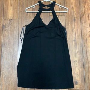 Black halter dress